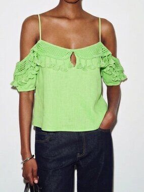 NWT River Island Boho Tassel Crop Top